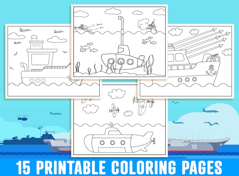 Navy Coloring Pages 15 Printable US Navy Coloring Pages for Kids, Boys