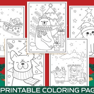 Christmas Coloring Pages 40 Printable Christmas Coloring Pages for Kids, Boys, Girls, Teens. Christmas Party Activity, Christmas Gift. image 3