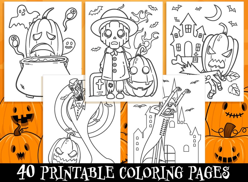 Halloween Activity Sheets 40 Printable Halloween Activity - Etsy Canada