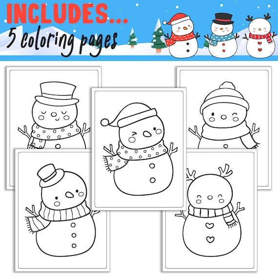 Cómo dibujar un muñeco de nieve, tutorial de dibujo dirigido paso