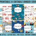 Vehicle Binder Covers, 10 Printable/editable Binder Covers & Spines ...