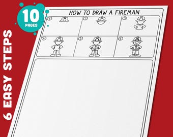 How To Draw A Fireman Easy Step By Step