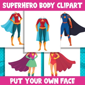 Superhero Women Body Set, 20 Pages, PDF File, Instant Download