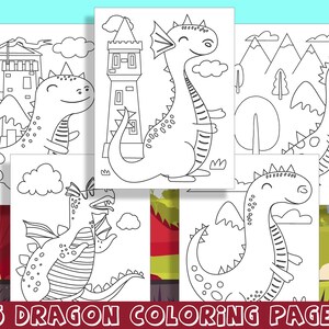 15 Adorable Dragon Coloring Pages for Preschool and Kindergarten Fun ...