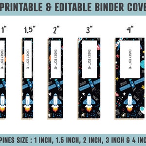 Binder Cover for Boys, 10 Printable/editable Covers+spines, Teacher ...