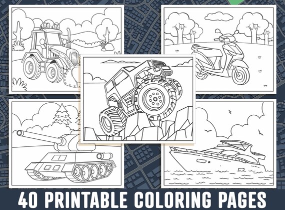 Coloring Books For Kids Cars and Vehicles: Cars coloring book for kids &  toddlers - transportation coloring pages - activity books for preschooler -  coloring book for kids ages 4-8 (Paperback) 