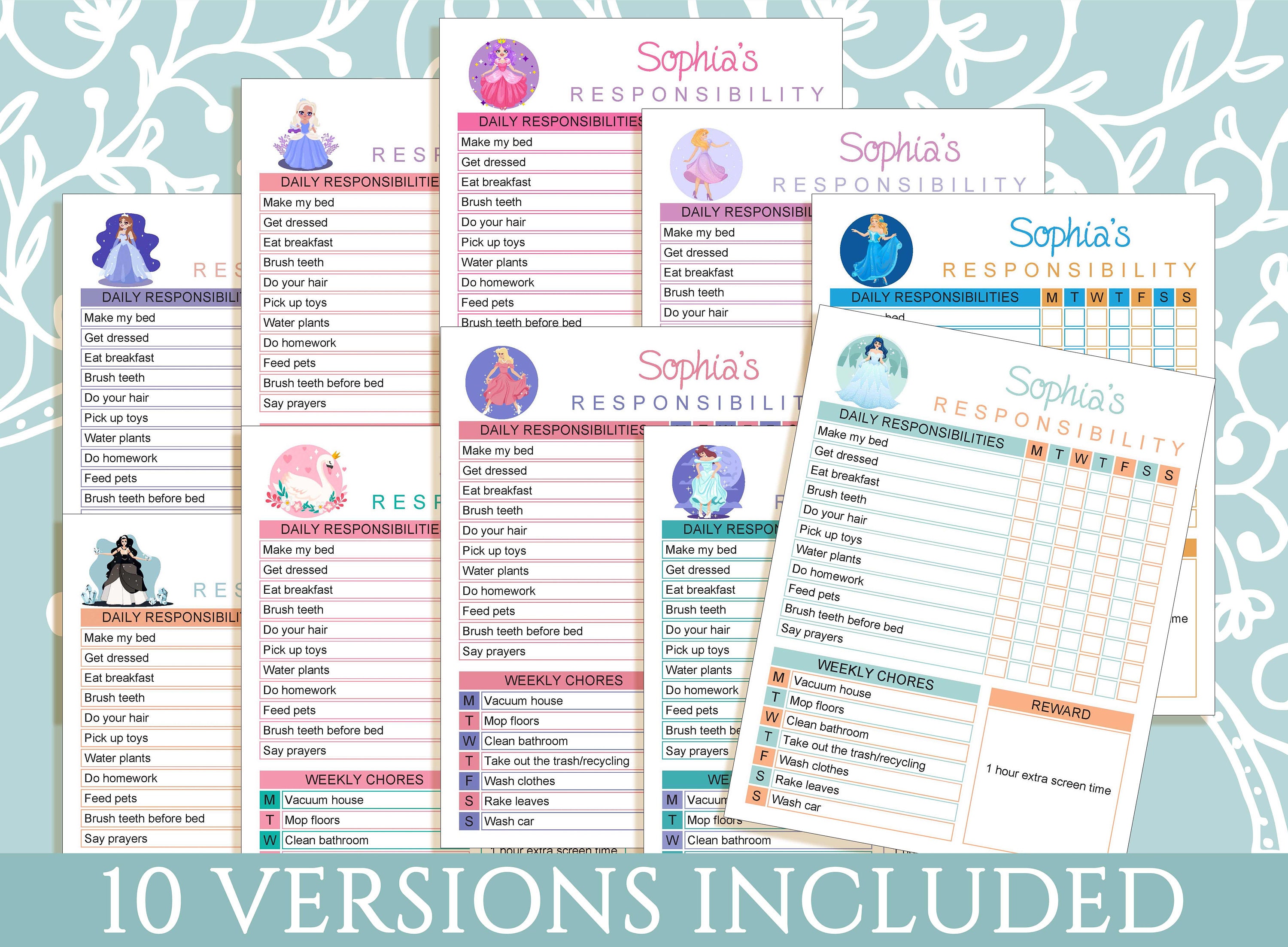 Kids Chores Printable - Etsy UK