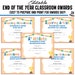 Printable & Editable End of Year Awards Certificates, 26 Pages, PDF ...