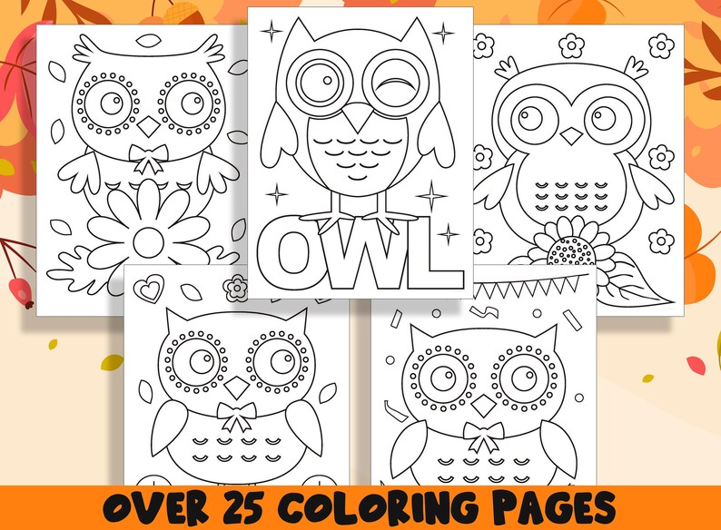 Cute Owl Coloring Pages: 25 Printable Designs for Preschool ...