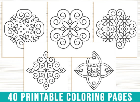 Easy to Color Mandalas Travel Size Coloring Book: Small, Pocket Size  Edition Mandala Coloring Book for Kids and Adults. 6x6 mini coloring book.  (Book