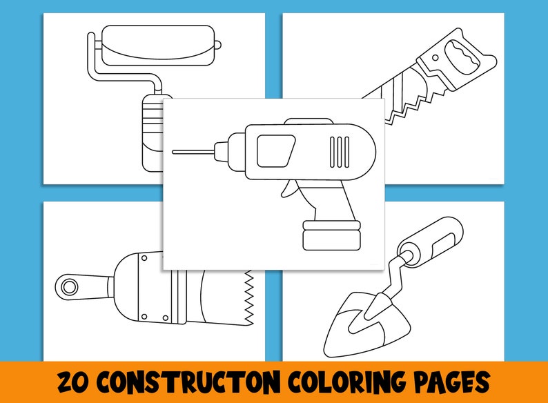 Construction Coloring Pages: 20 Fun & Engaging Worksheets for Preschool ...