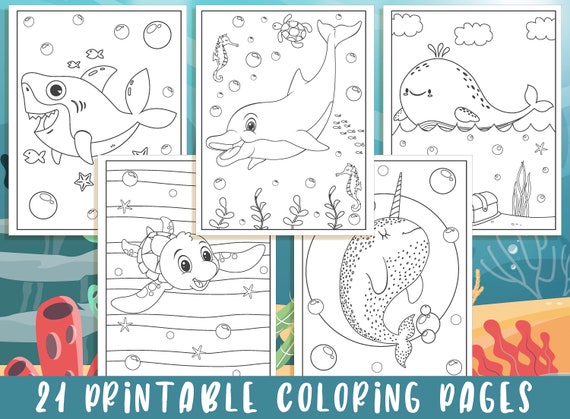 Under The Sea Coloring Pages  21 Printable Under The Sea