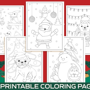 Christmas Coloring Pages 40 Printable Christmas Coloring Pages for Kids, Boys, Girls, Teens. Christmas Party Activity, Christmas Gift. image 8