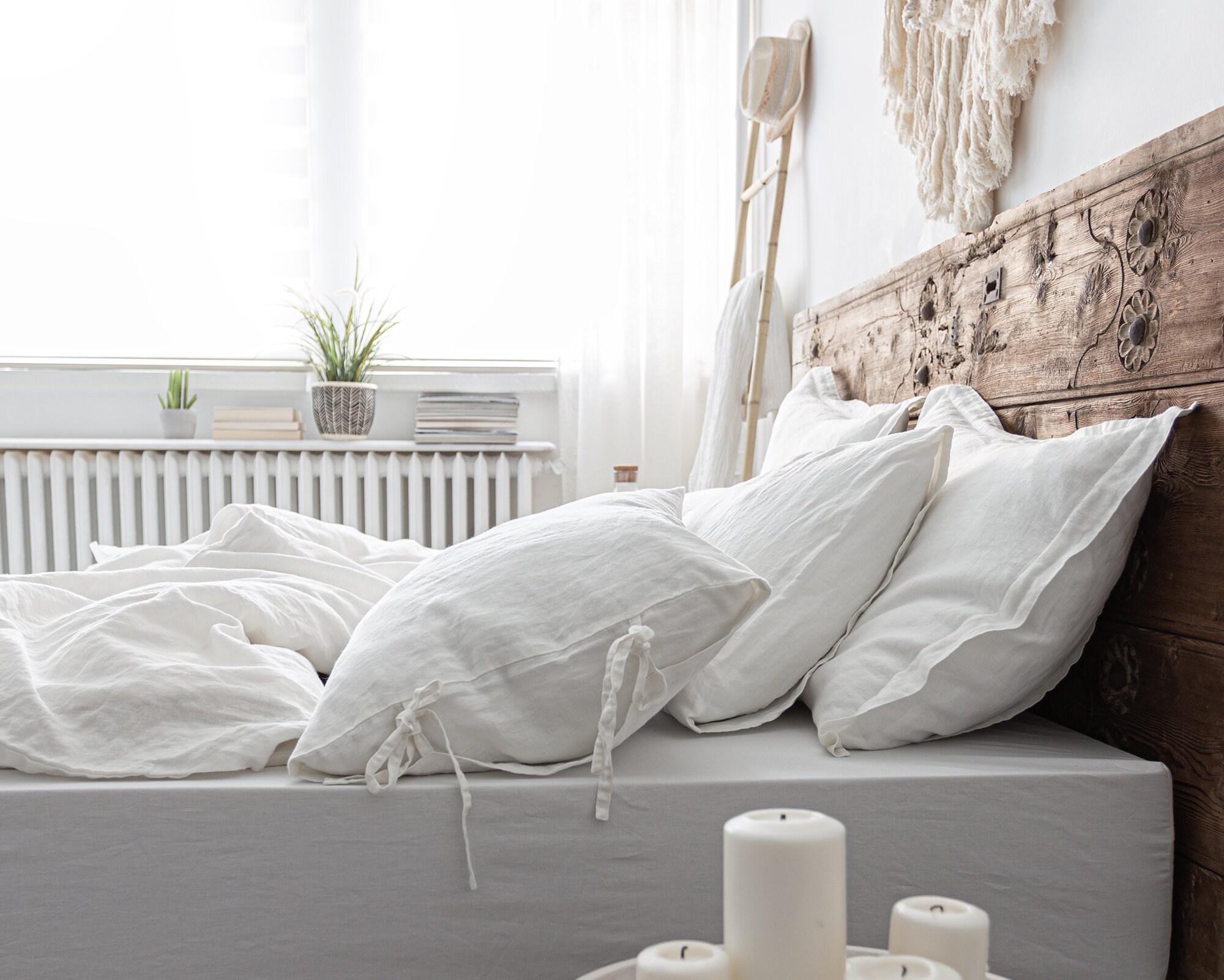 Linen Bedding Set off White Pure Linen Duvet Cover 2 Etsy