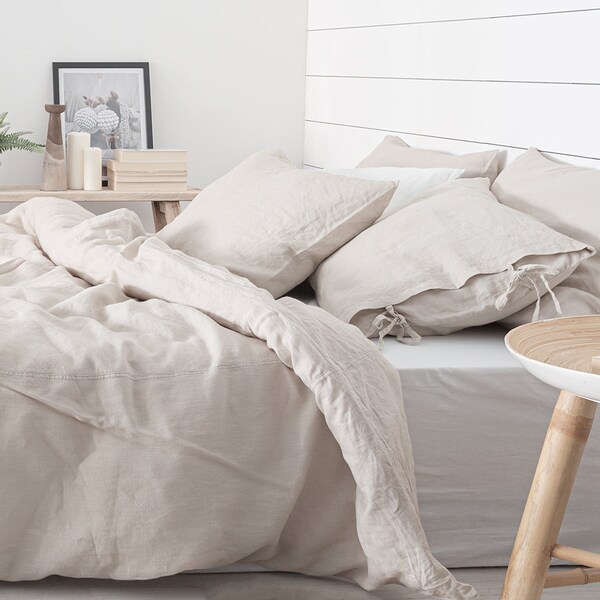 Natural Linen Duvet Etsy