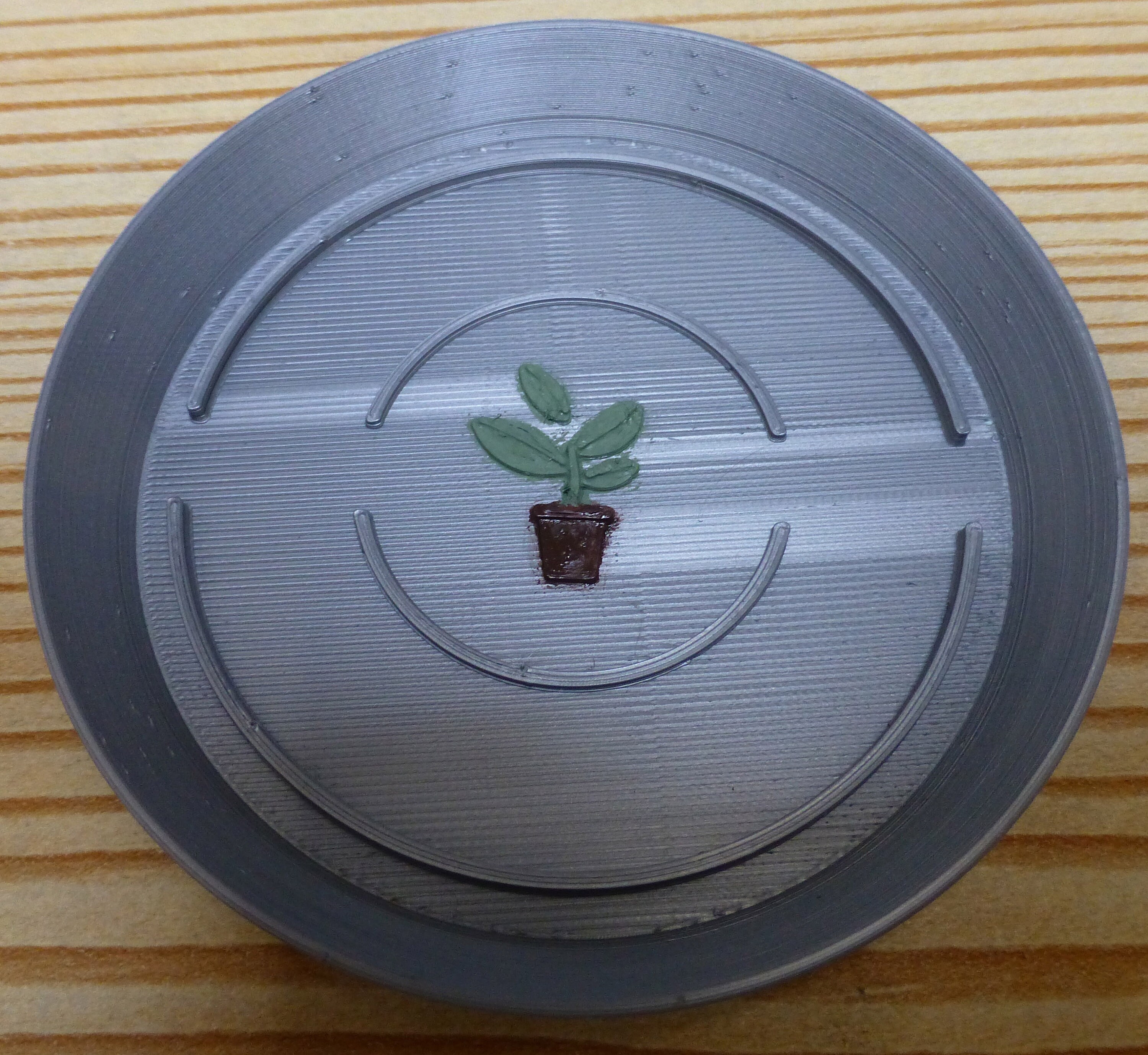 Plant Pot Saucers 10.5cm Metallic Grey Etsy UK