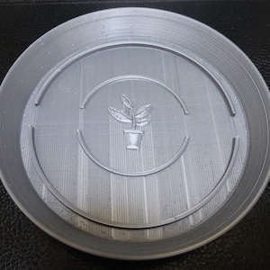 Plant Pot Saucers - 10.5cm - Metallic Grey