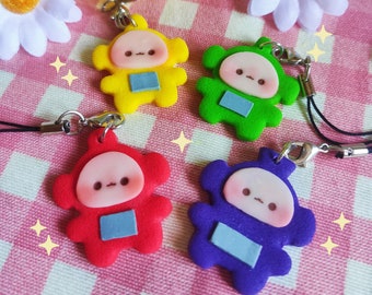 Keychain PotatoTubbie Keychain Potato Po Tinky winky Lala Dipsy Clay Fimo