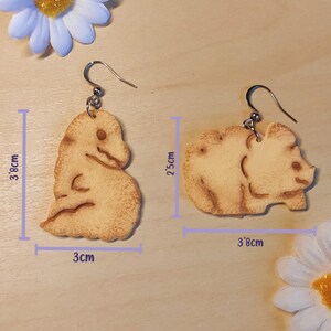 Boucles d'oreilles Cookie Dinosaurus Boucle d'oreille Cookie Dinosaure Acier inoxydable Acier inoxydable image 4