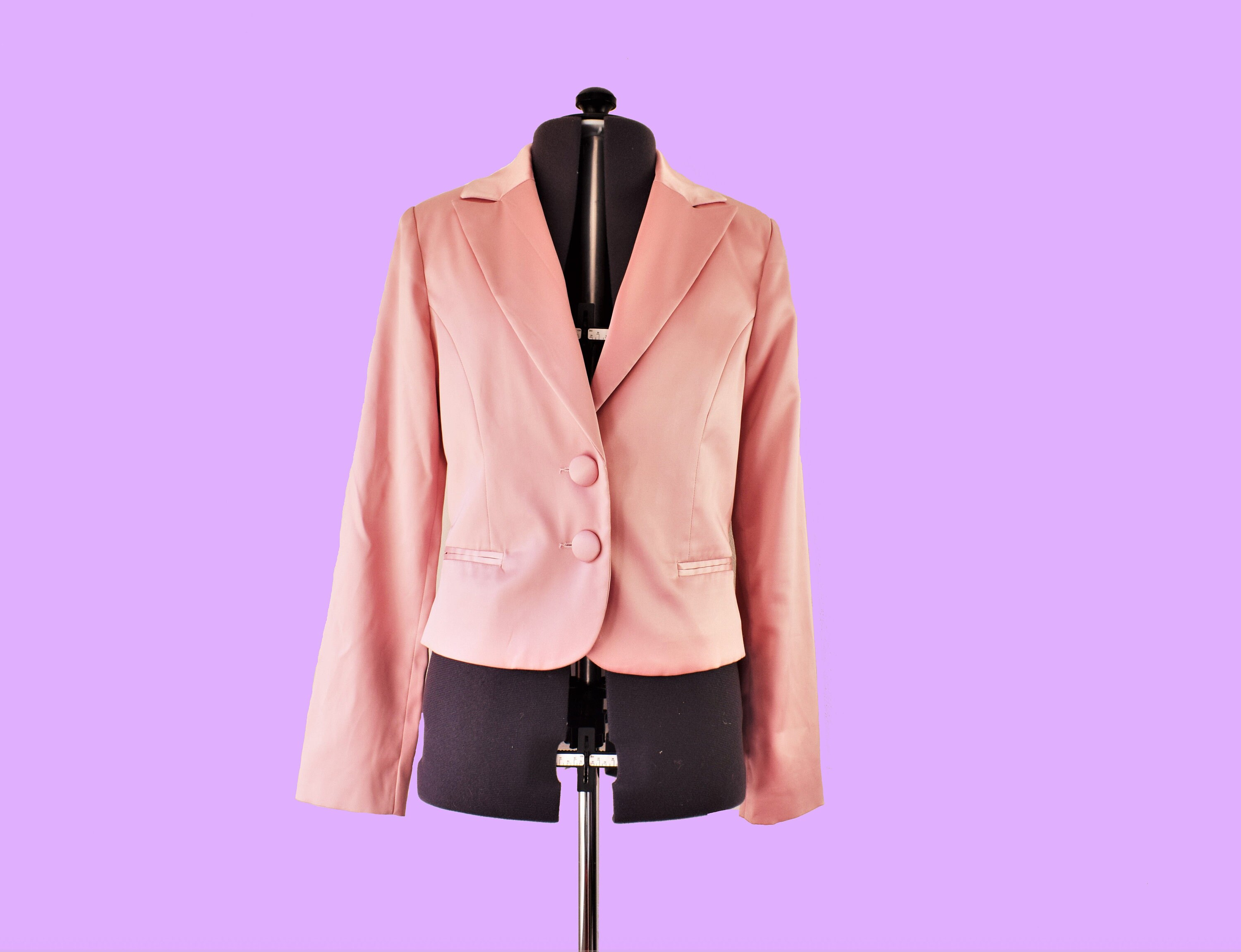 Satin Jacket Pink Satin Designer Blazer Y2k Morgan De Toi | Etsy