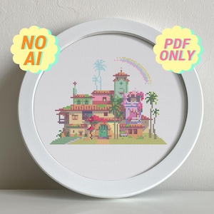Magical House Cross Stitch Pattern: Animated Movie Fanart (PDF Pattern)