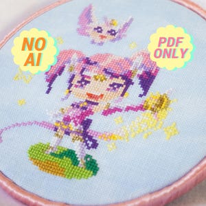 Modèle de point de croix League of Legends - Star Guardian Lux