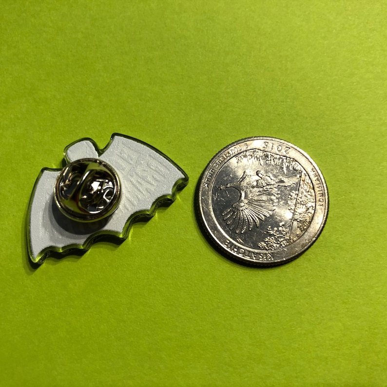 ELECTRIC FRANKENSTEIN Bat Logo Acrylic Pin