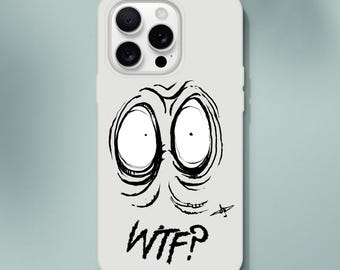 WTF? Wild Cartoon Eyeballs Phone Case - Fun ,  Funky Design - Flexible & Durable Flexi Case