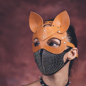 Modèle PDF masque Bdsm en cuir, motif de masque de lapin et de chat, modèle  de masque de lapin, modèle numérique -  France