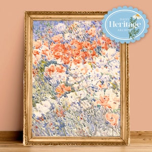 Impressão artística do jardim da ilha do arquivo vintage | Sem moldura A6 A5 A4 A3 | Galeria Heritage Cottagecore Boho Garden Nature
