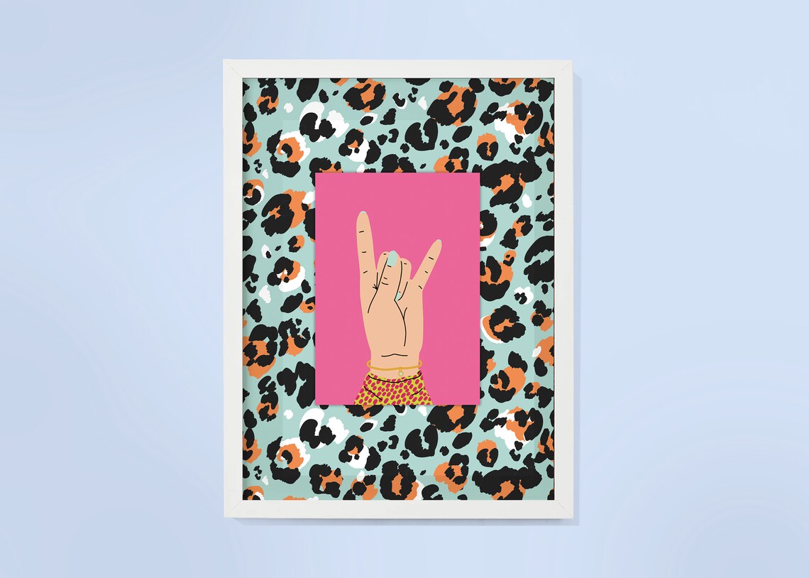 A4 Leoprd Print Back Mount Cut to size A5 A6 8x10 6x8 5x7 Etsy