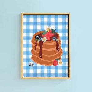 Crêpes pour le petit déjeuner Impression artistique | Sans cadre A6 A5 A4 A3 A2 A1 | Galerie