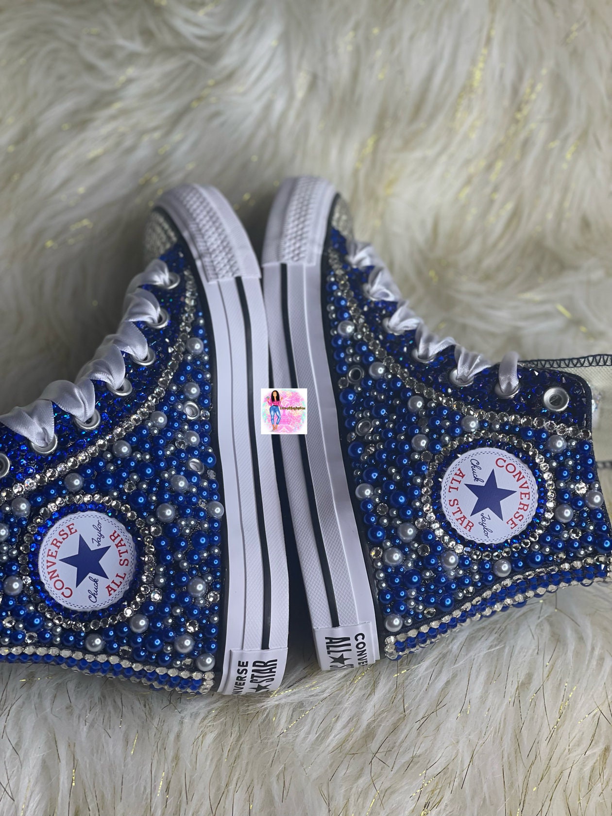 Crip blue chuck taylors sale