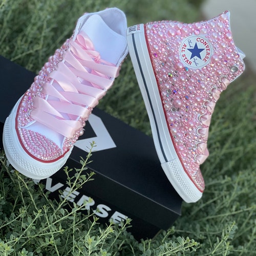 pink wedding converse