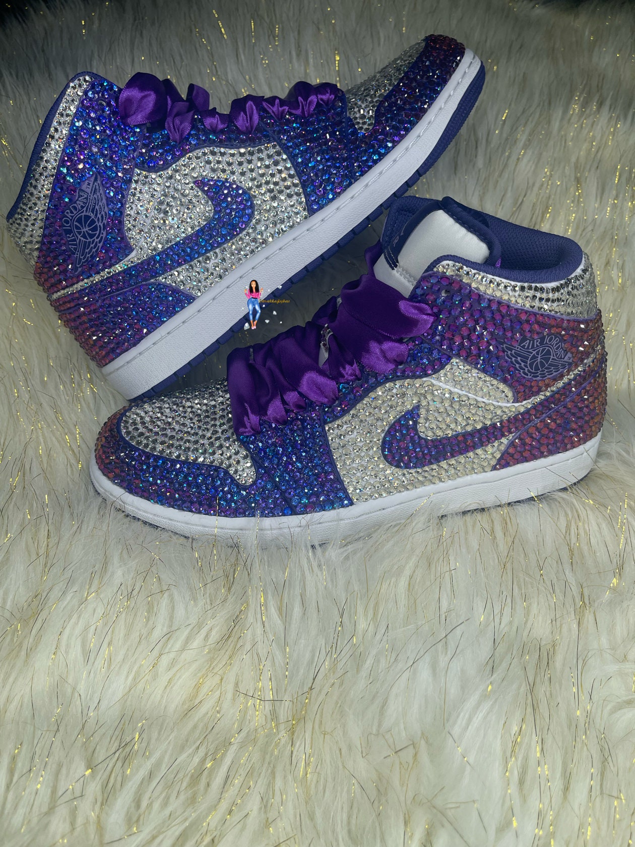 CUSTOM Galaxy Jordan 1's !! Jordan Vincent 