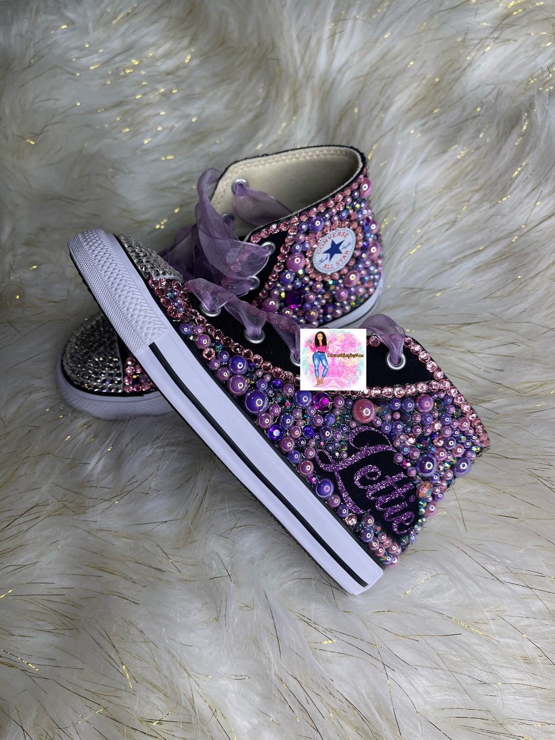 Bling High Top Converse Etsy Canada