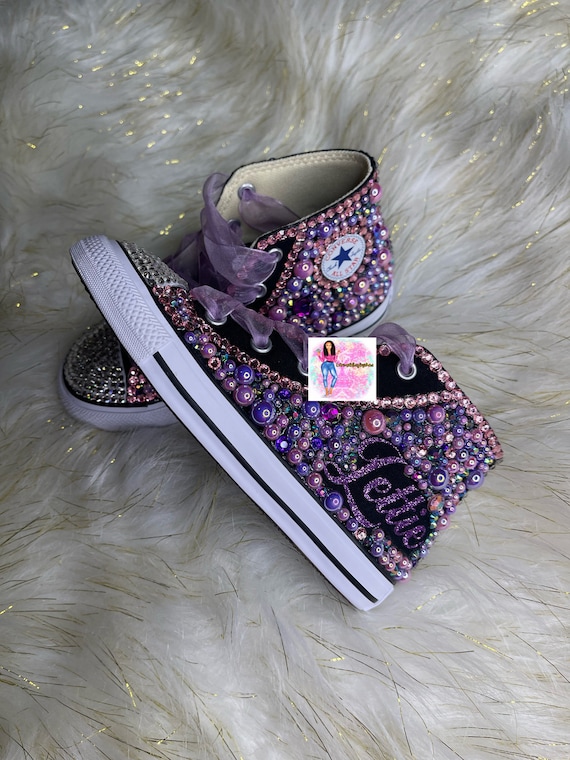 Girls bling converse hotsell