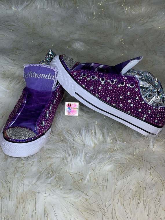 Buy Purple Bling Converse All Star Chuck Taylor Sneakers LOW TOP Online in India - Etsy Buy Purple Bling Converse All Star Chuck Taylor Sneakers LOW TOP Online in India - Etsy