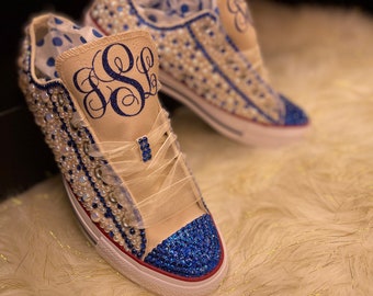 royal blue converse low top