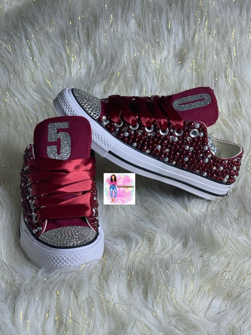 Burgundy Converse - Etsy Burgundy Converse - Etsy