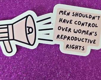 Womens Reproductive Rights Sticker, Feminist Stickers, Gifts for her, Protest stickers, Female Empowerment, Women's Rights Pink Stickers