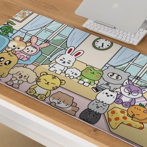 Tappetino per mouse Seventeen, tappetino per mouse Miniteen, merchandising Miniteen, personaggio SVT, regalo per Carat, regalo per fan del Kpop, Going Seventeen, decorazioni per scrivania Kpop