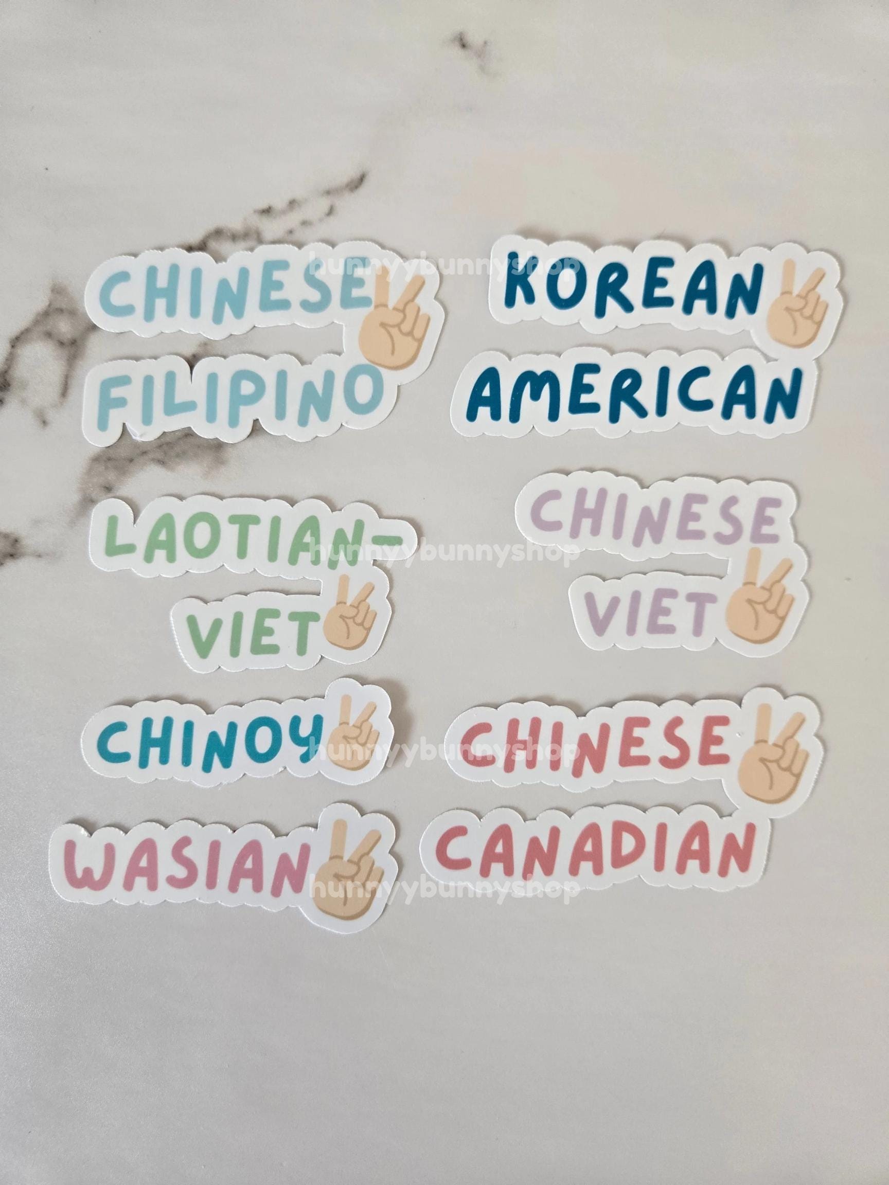 Asia Design Sticker Personalized Asian Pride Sticker, Vinyl Asian Stickers, Chinese ...