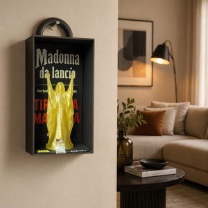Madonna da lancio CORTO | scultura antistress ironica | tira una madonna, non bestemmiare a vuoto !!!!