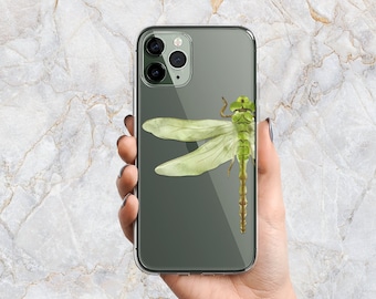 Dragonfly Phone Case in Clear - Nature Phone Case - Spring Bugs Insects - iPhone 16 Pro Max 15 14 Plus 13 Pro 12 mini Samsung S24 Ultra S23