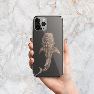 Whale Shark Phone Case in Clear - Sea Creatures & Ocean Animals - iPhone 16 Pro Max 15 Plus 14 Pro 13 mini 12 11 Samsung S25 Ultra S24 S23