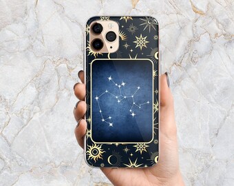 Sagittarius Zodiac Phone Case in Clear - Star Sign - Celestial Birthday - Astrology - iPhone 14 Pro Max Plus 13 Pro 12 mini 11 XS X SAMSUNG