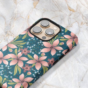 Pink Plumeria Flower Phone Case - Tropical Floral Phone Case - Summer Botanical Hawaii - iPhone 15 Pro Max 14 Pro 13 mini 12 11 Samsung S23