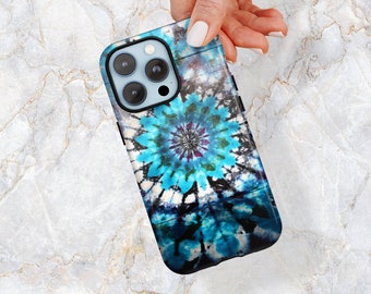 Tie Dye Phone Case - Tropical Beach Summer Vacation - iPhone 14 Pro Max 14 Plus - 13 Pro 12 mini 11 X XS Max XR Samsung S23 Ultra S22 Plus