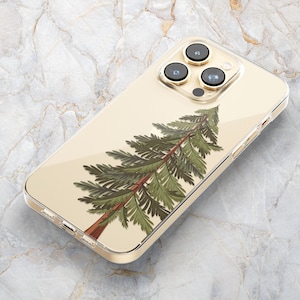 Winter Pine Tree Phone Case - Scandi Christmas Phone Case - Fir Tree - iPhone 16 Pro Max 15 14 Pro 13 mini 12 11 Samsung S24 Ultra S23 S22